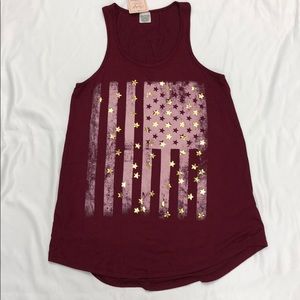 Burgundy Flag tank!